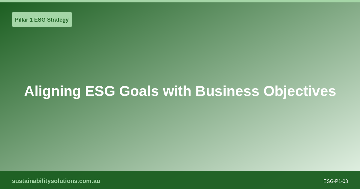 How to Build an ESG Strategy: A Step-by-Step Framework for Australian ...