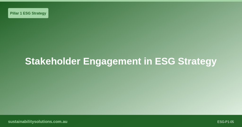 ESG KPIs: How to Choose, Measure and Track ESG Performance in Australia