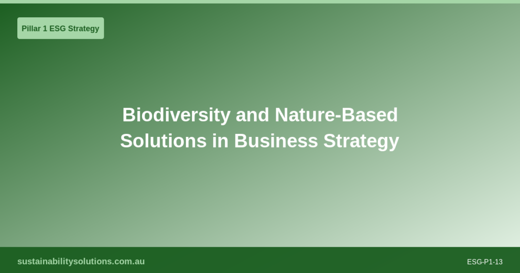 ESG Due Diligence: What Australian Investors and Acquirers Need to Know