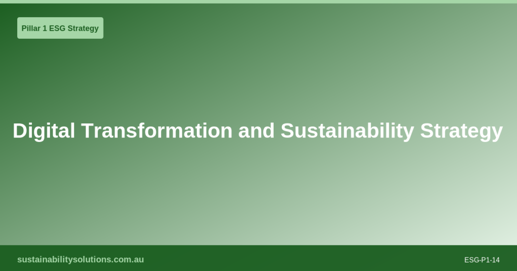 Setting ESG Goals and Targets: A Practical Framework for Australian Businesses
