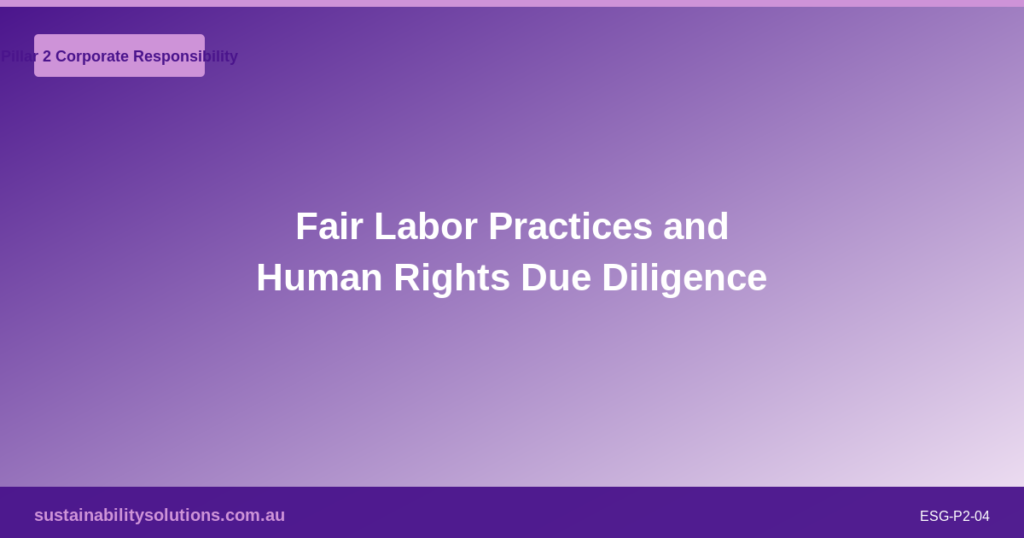 Human Rights in the Supply Chain: An Australian Business Guide