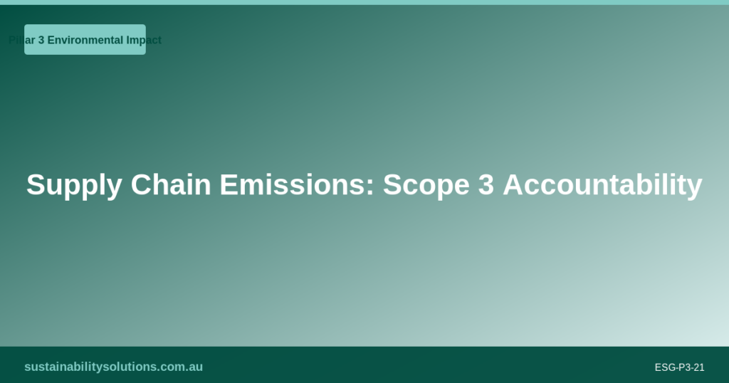 Environmental ESG in Australian Agriculture: Land, Water and Emissions