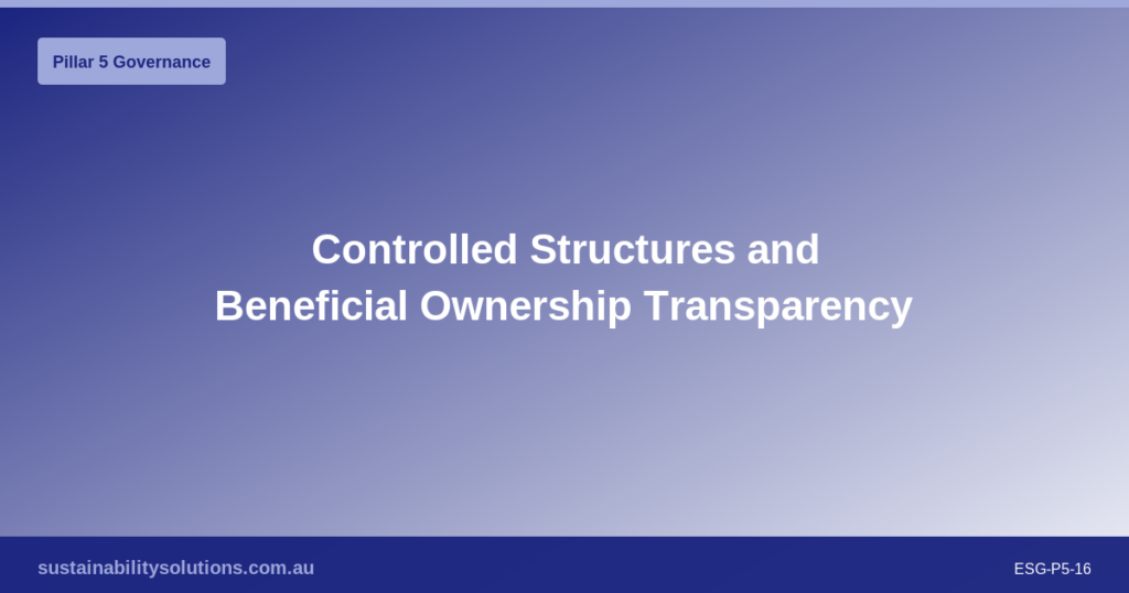 ESG Governance for Family-Owned and Private Businesses in Australia