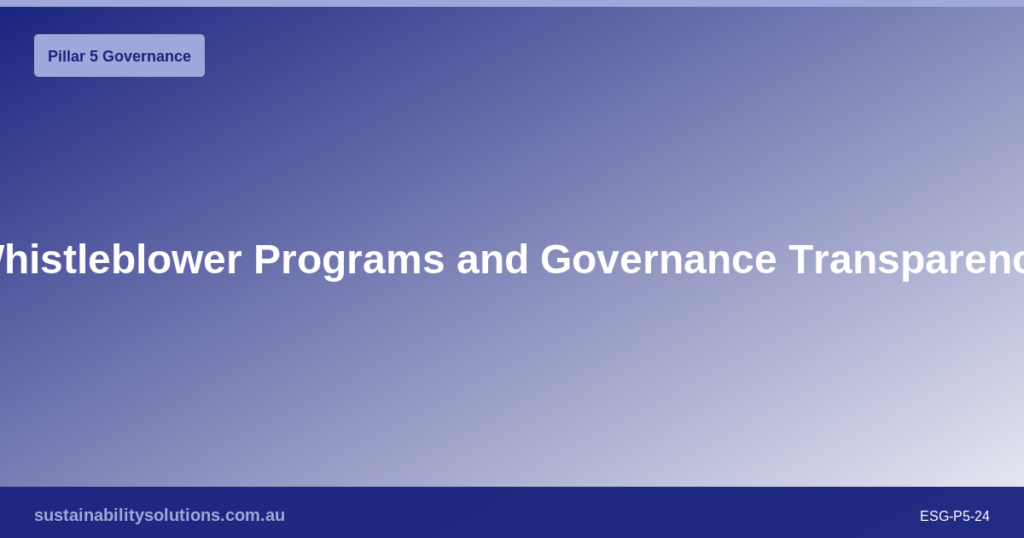 ESG Governance Auditing: Internal and External Reviews for Australian Businesses